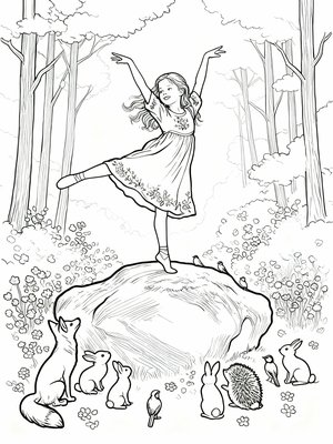 Impressionist Painting - B&W