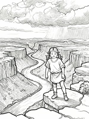 Impressionist Painting - B&W