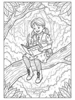 Classic Coloring Book - B&W