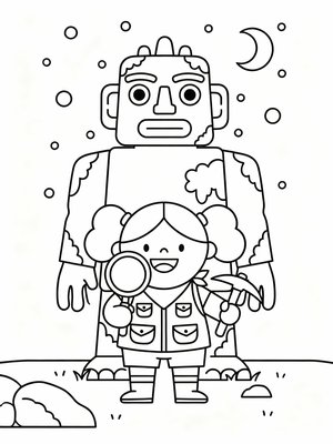 Preschool Simple - B&W