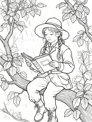 Impressionist Painting - B&W