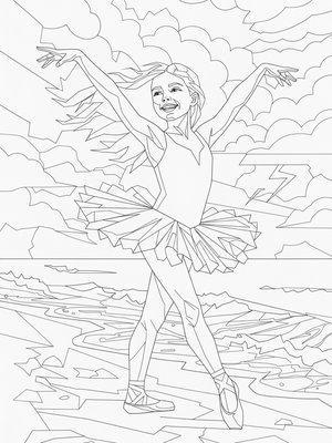 Cubist Painting - B&W