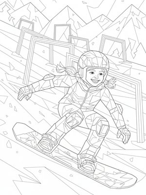 Cubist Painting - B&W