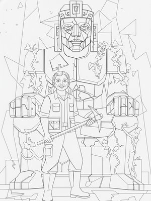 Cubist Painting - B&W