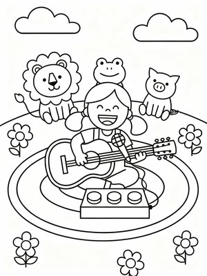 Preschool Simple - B&W