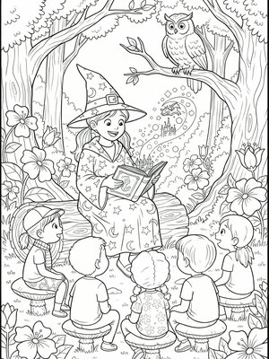 Classic Coloring Book - B&W