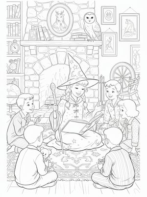 Vintage Storybook - B&W