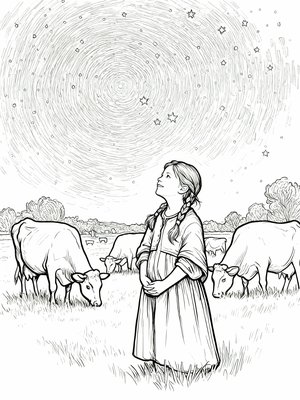 Impressionist Painting - B&W