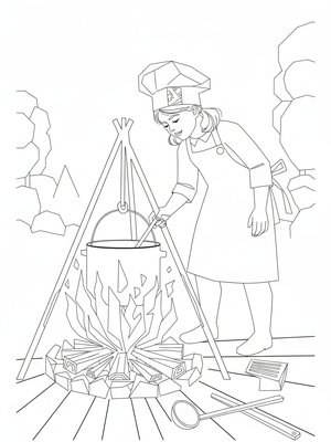 Cubist Painting - B&W