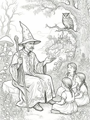 Impressionist Painting - B&W