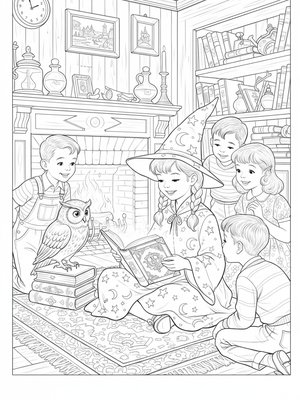 Vintage Storybook - B&W