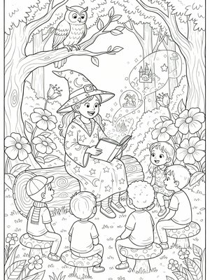 Classic Coloring Book - B&W