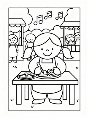 Preschool Simple - B&W