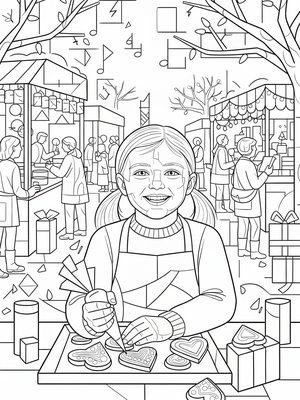 Cubist Painting - B&W