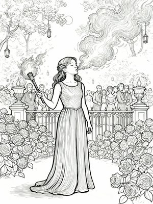 Impressionist Painting - B&W