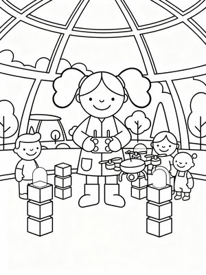 Preschool Simple - B&W