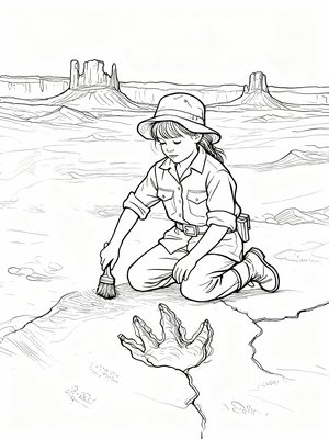 Impressionist Painting - B&W