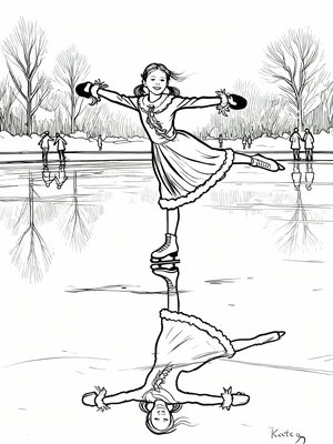 Impressionist Painting - B&W