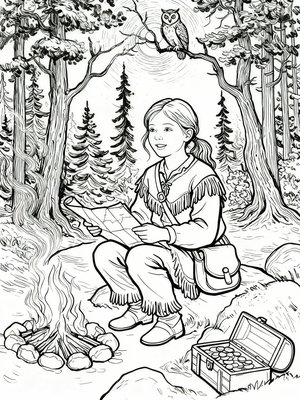 Impressionist Painting - B&W