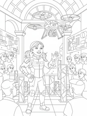 Cubist Painting - B&W