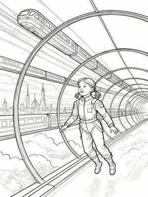 Impressionist Painting - B&W