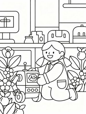 Preschool Simple - B&W