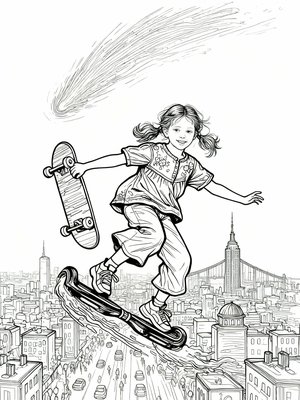 Impressionist Painting - B&W