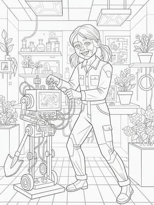 Cubist Painting - B&W