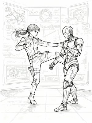 Impressionist Painting - B&W