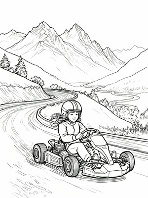 Impressionist Painting - B&W