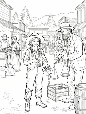 Impressionist Painting - B&W