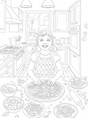 Cubist Painting - B&W