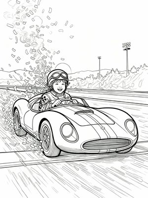 Impressionist Painting - B&W