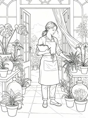 Impressionist Painting - B&W