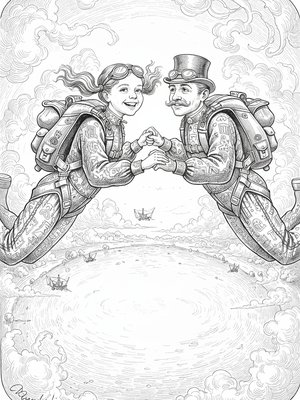 Victorian Illustration - B&W