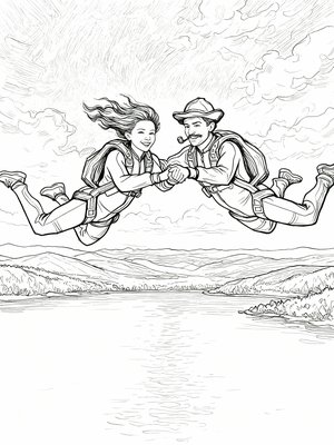 Impressionist Painting - B&W