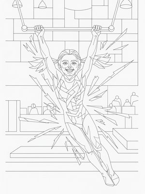 Cubist Painting - B&W