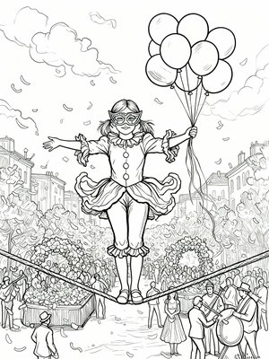 Impressionist Painting - B&W