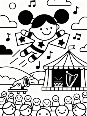 Preschool Simple - B&W