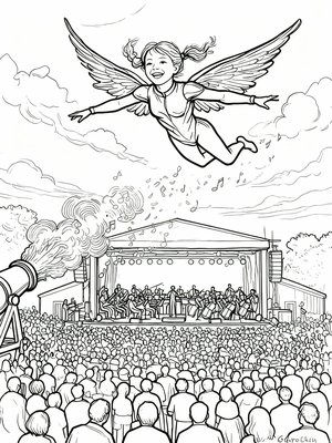 Impressionist Painting - B&W