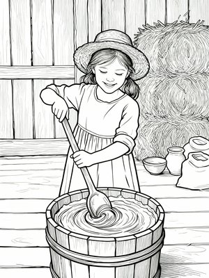 Impressionist Painting - B&W