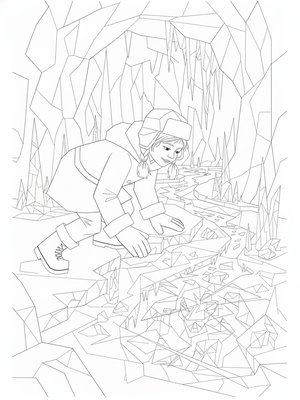 Cubist Painting - B&W