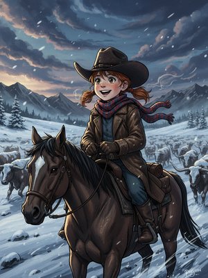 Kate's Frosty Frontier Herding 🐄