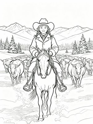 Impressionist Painting - B&W