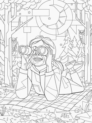 Cubist Painting - B&W