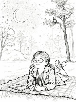 Impressionist Painting - B&W