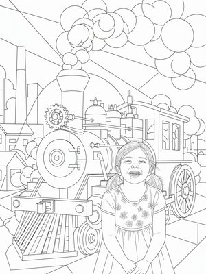 Cubist Painting - B&W