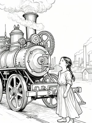 Impressionist Painting - B&W