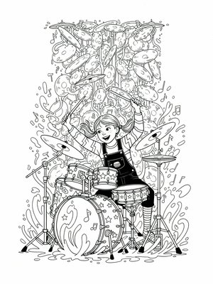 Classic Coloring Book - B&W