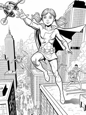 comic book black & white